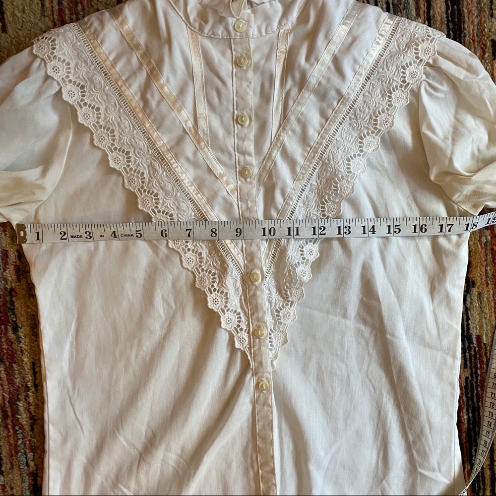 Gunne Sax / Jessica’s Gunnies Victorian Revival Blouse - Picture 7 of 11